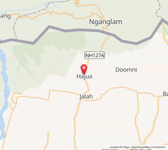 Map of Hajua, Assam
