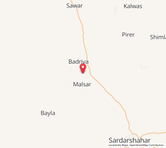 Map of Halasar, Rajasthan