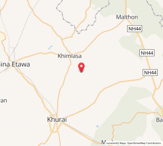 Map of Halau, Madhya Pradesh