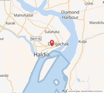 Map of Haldia, Odisha
