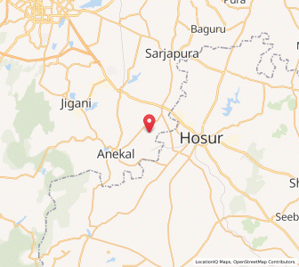 Map of Halehalli, Karnataka