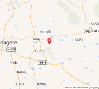 Map of Halekallu, Karnataka