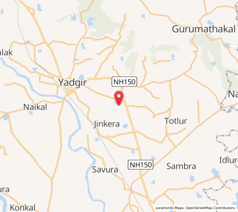 Map of Halgiri, Karnataka