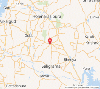 Map of Halli Mysore, Karnataka