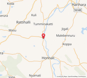 Map of Hallur, Karnataka