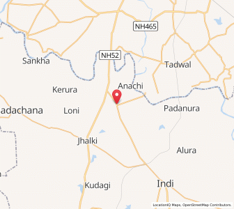 Map of Halsangi, Karnataka