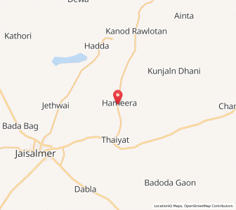 Map of Hamir, Rajasthan