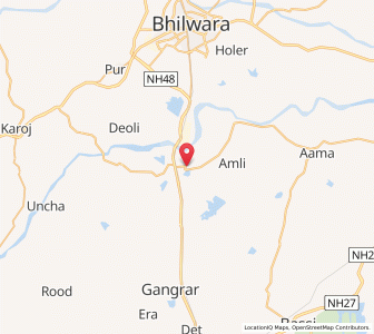 Map of Hamirgarh, Rajasthan