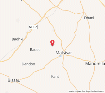 Map of Hamirkhan ka Bas, Rajasthan
