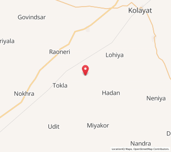 Map of Hamirsingh ki Dhani, Rajasthan