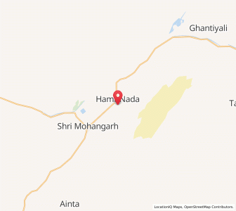Map of Hamirwali Nadi, Rajasthan