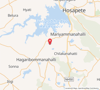 Map of Hampapatnam, Karnataka