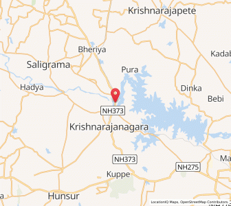 Map of Hampapura, Karnataka