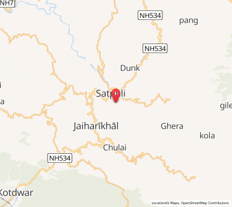 Map of Handul, Uttarakhand