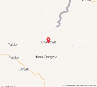 Map of Hangdangsmin, Kashmir