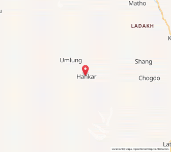 Map of Hankar, Kashmir