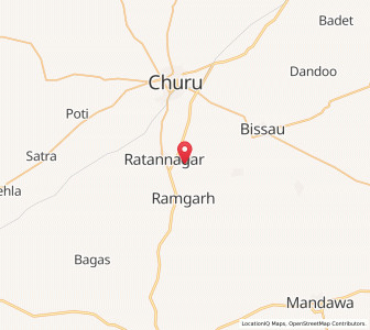 Map of Hanwantpura, Rajasthan