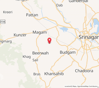 Map of Hanzun, Kashmir