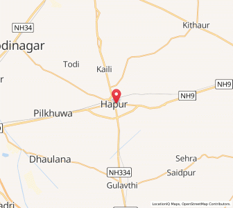 Map of Hapur, Uttar Pradesh