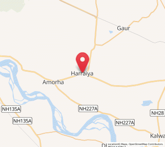 Map of Haraiya, Uttar Pradesh