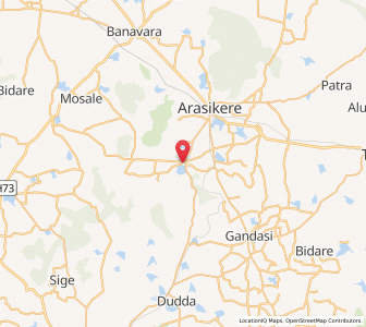Map of Haranhalli, Karnataka