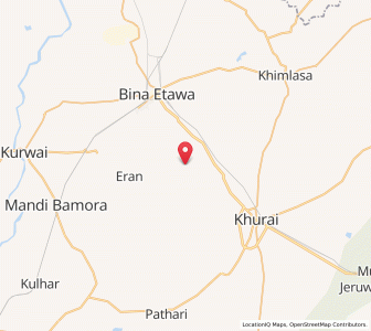 Map of Harbanspur, Madhya Pradesh