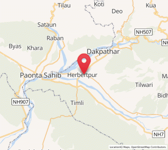 Map of Harbatpur, Uttarakhand