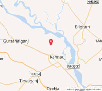 Map of Hardeoganj, Uttar Pradesh