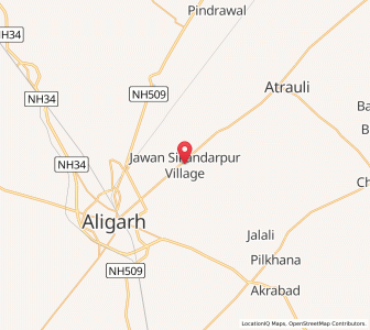 Map of Harduaganj, Uttar Pradesh