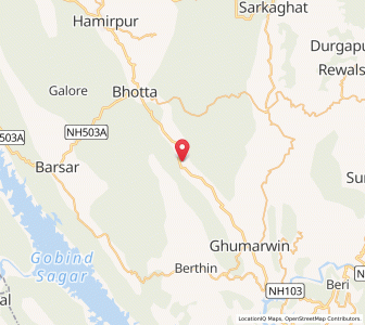Map of Hari, Himachal Pradesh