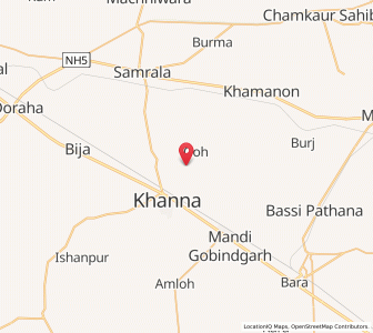 Map of Hariawan Kalan, Punjab