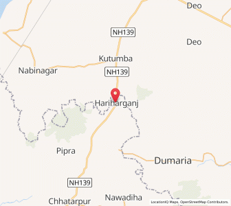 Map of Hariharganj, Jharkhand