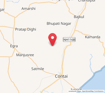 Map of Harina Pashdal Bar, West Bengal