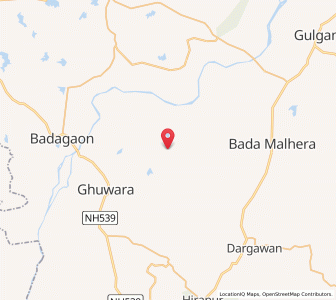 Map of Harinaga, Madhya Pradesh
