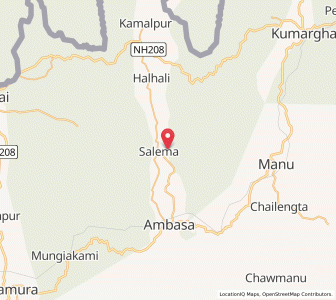 Map of Harirambari, Tripura