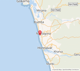 Map of Harkantarkeri, Karnataka