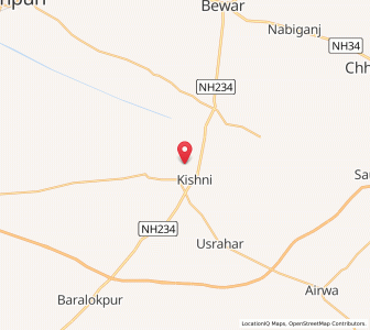 Map of Harnagarpur, Uttar Pradesh