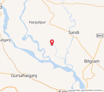Map of Harnamau, Uttar Pradesh