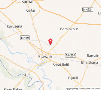 Map of Harnarayan ka Nagla, Uttar Pradesh