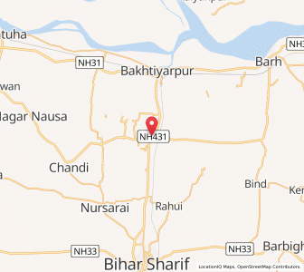Map of Harnaut, Bihar
