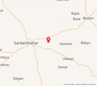 Map of Harpalsar, Rajasthan