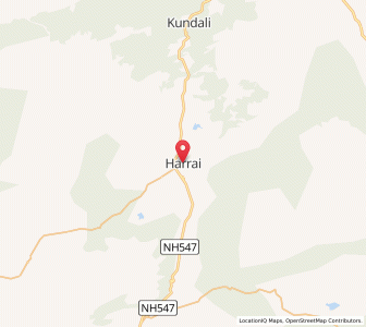 Map of Harrai, Madhya Pradesh