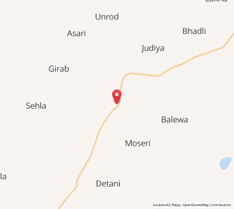 Map of Harsani, Rajasthan