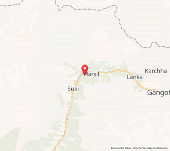 Map of Harsil, Uttarakhand
