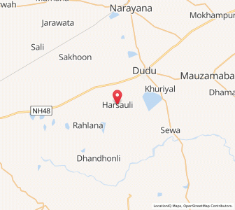 Map of Harsoli, Rajasthan