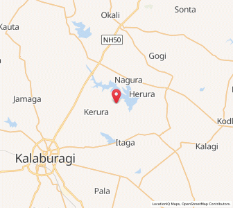 Map of Harsur, Karnataka