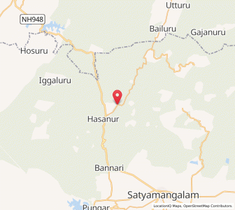 Map of Hasadur, Tamil Nadu