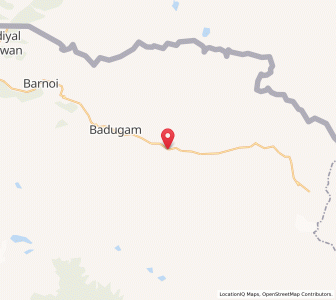 Map of Hasangam, Kashmir