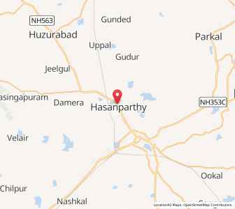 Map of Hasanparti, Andhra Pradesh