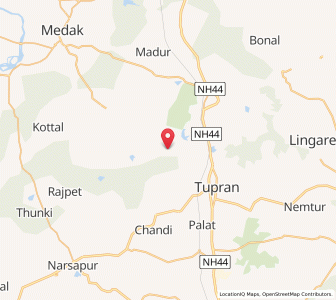 Map of Hastalpur, Andhra Pradesh